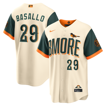 Samuel Basallo Baltimore Orioles Nike 2026 City Connect Stadium Jersey - Cream