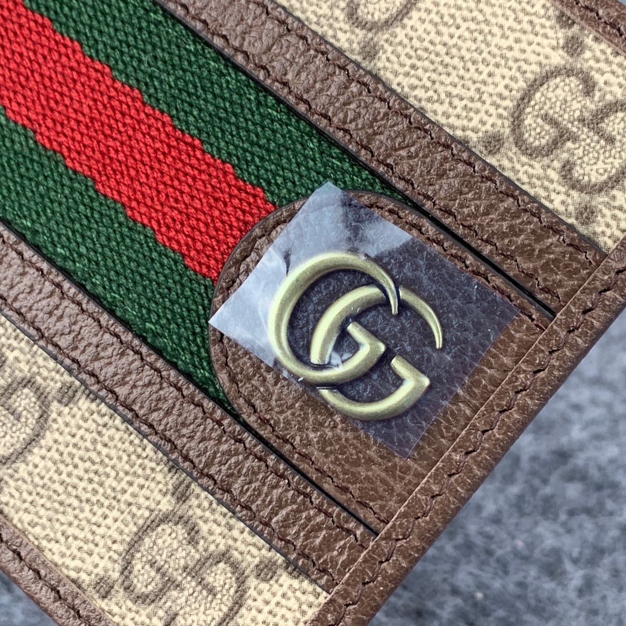 OPHIDIA GG WALLET 'BEIGE EBONY'