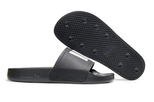 Adidas Originals Adilette Core Black/White 3-Stripes Slide Sandals IF5719