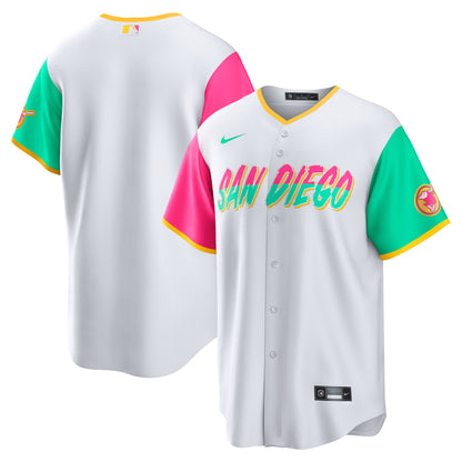 San Diego Padres Nike City Connect Replica Team Jersey - White
