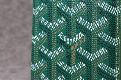 Goyard Canvas Saint Marc Card Wallet 'Green'