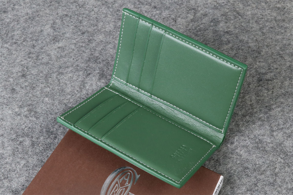 Goyard Canvas Saint Marc Card Wallet 'Green'