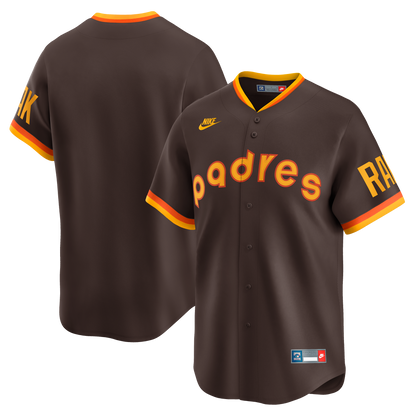 San Diego Padres Nike Cooperstown Collection Limited Jersey - Brown