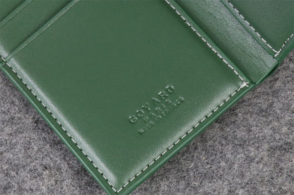 Goyard Canvas Saint Marc Card Wallet 'Green'