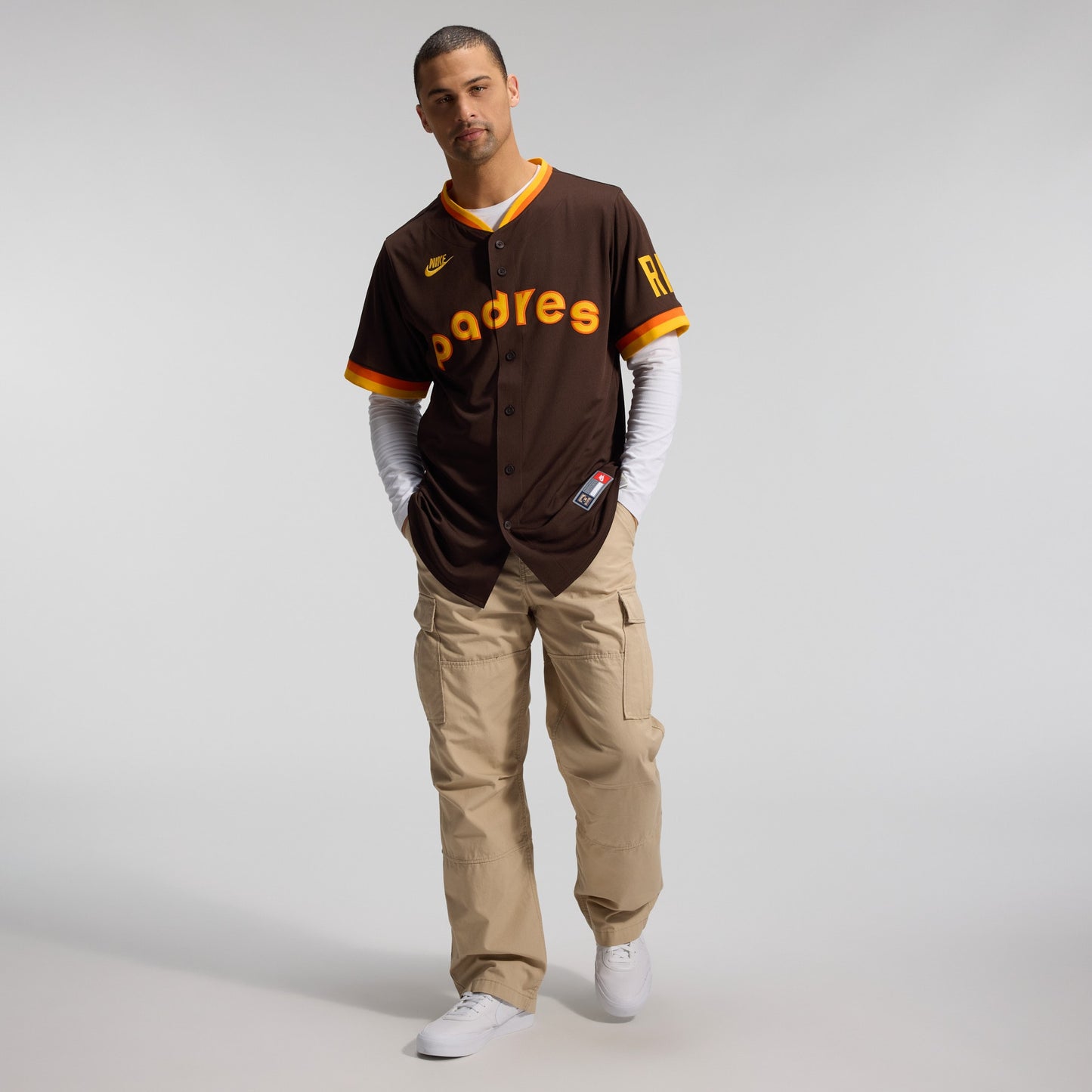 San Diego Padres Nike Cooperstown Collection Limited Jersey - Brown