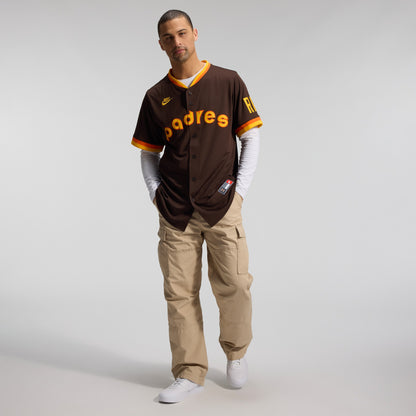 San Diego Padres Nike Cooperstown Collection Limited Jersey - Brown
