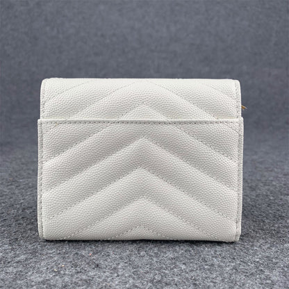 YSL Small Envelope Wallet 'Grain De Poudre Leather'