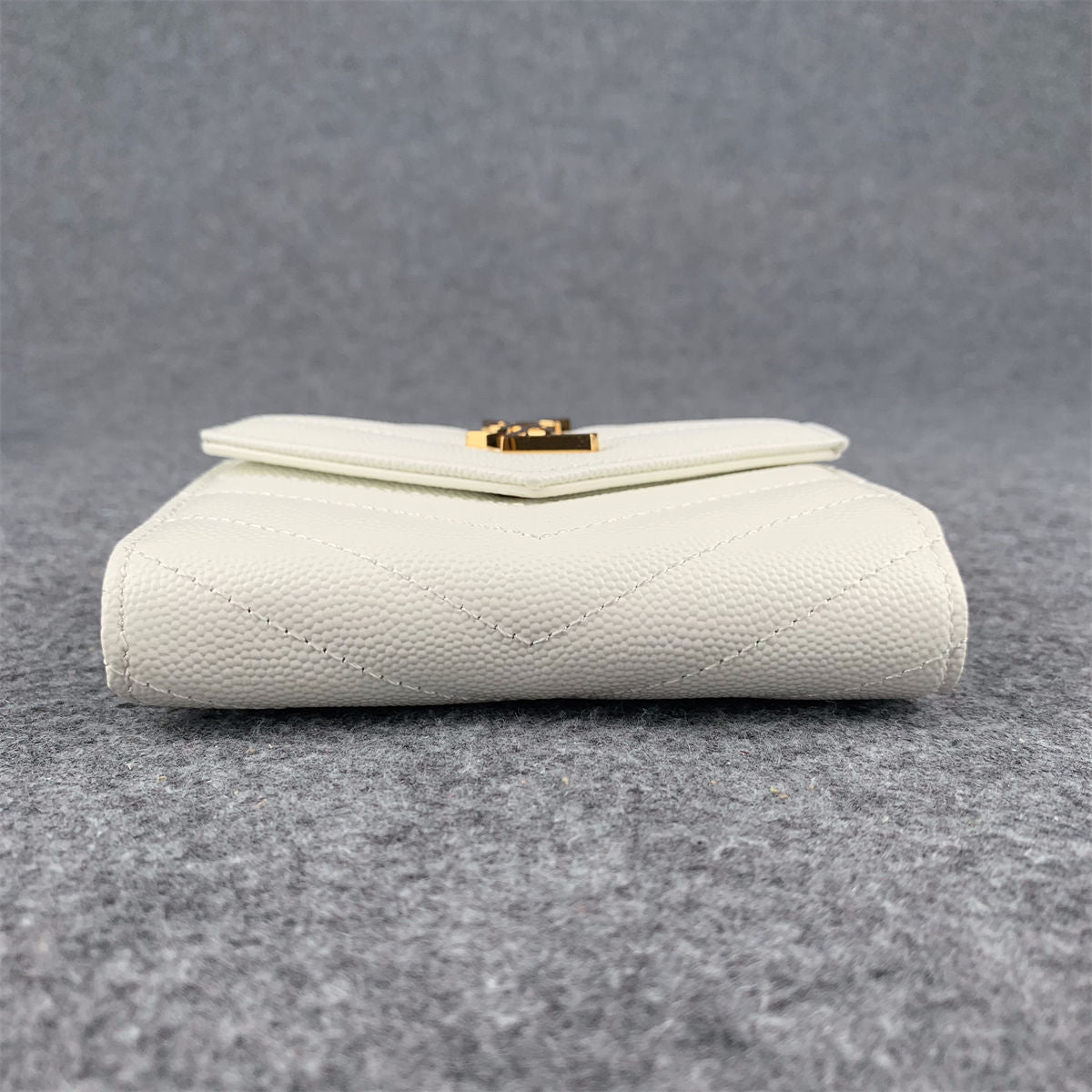 YSL Small Envelope Wallet 'Grain De Poudre Leather'