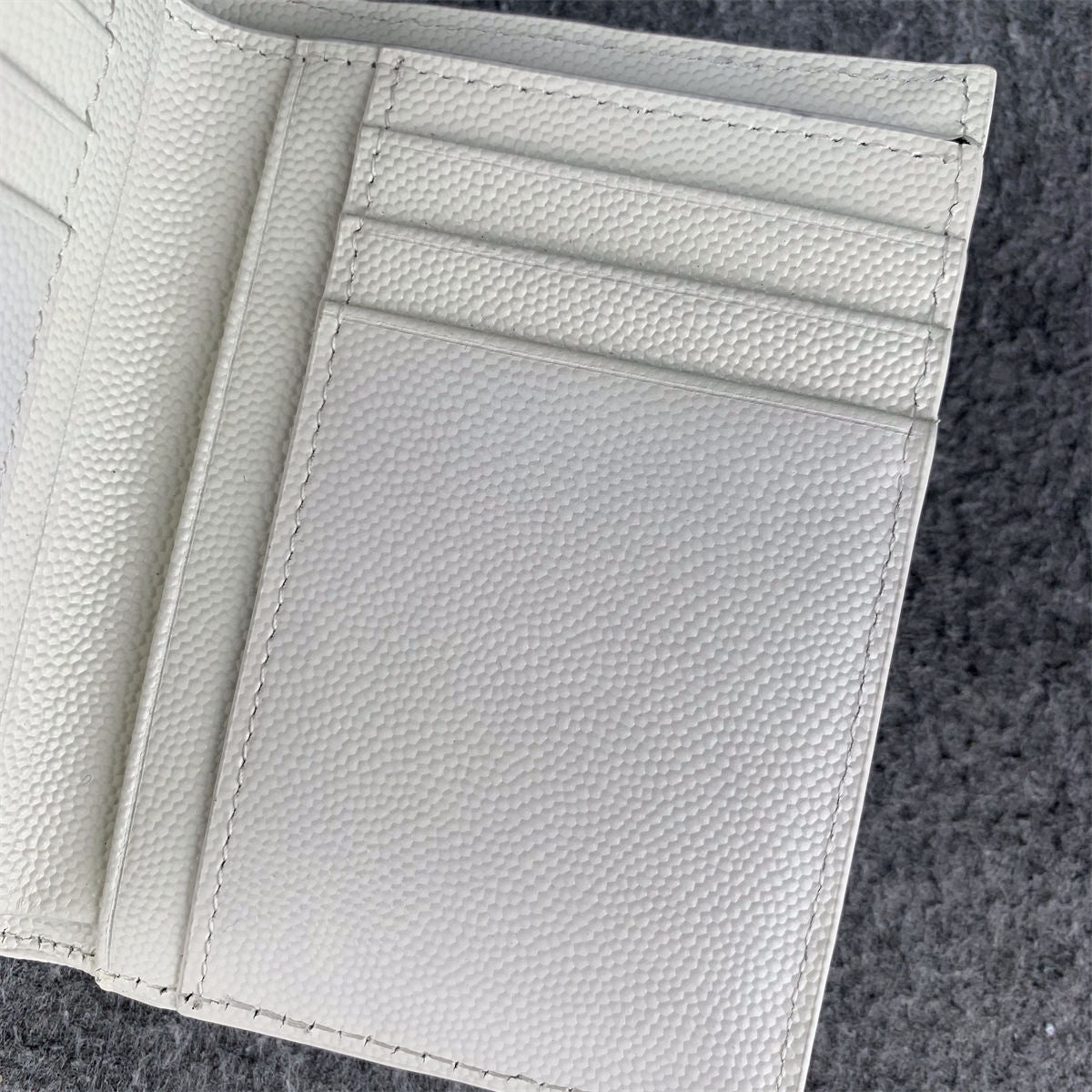 YSL Small Envelope Wallet 'Grain De Poudre Leather'