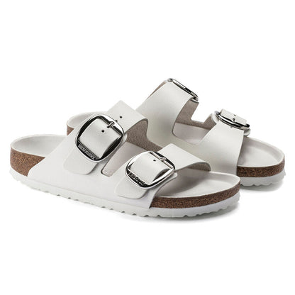 1021583 Birki Arizona Big Buckle Leather White