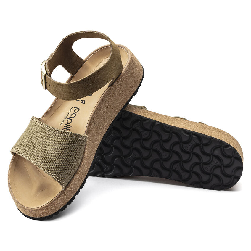 1018534 Glenda Suede/Textile Faded Khaki