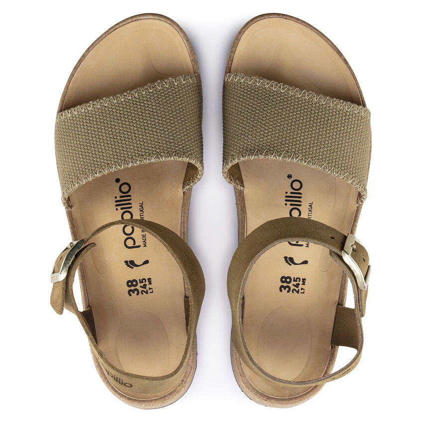 1018534 Glenda Suede/Textile Faded Khaki