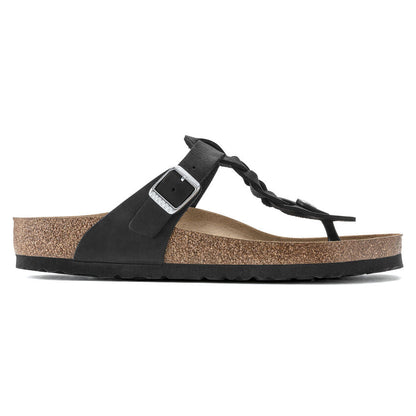 1021349 Gizeh Braided Oiled Leather Black