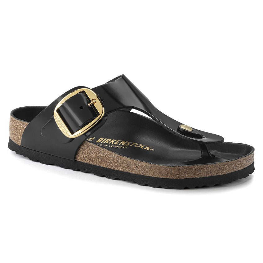 1021467 Gizeh Big Buckle Leather High Shine Black