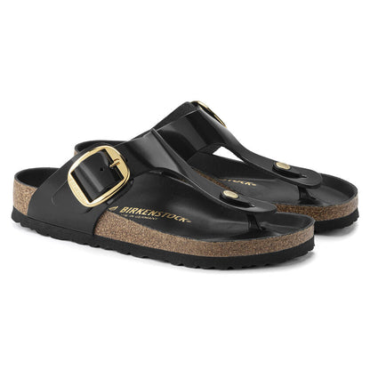 1021467 Gizeh Big Buckle Leather High Shine Black