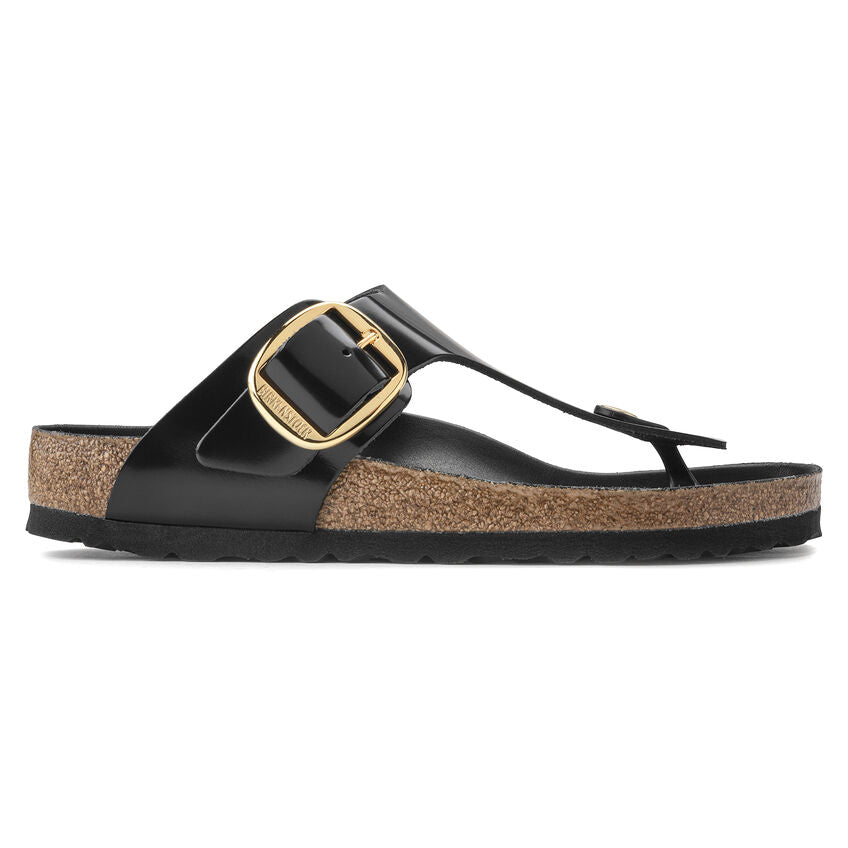 1021467 Gizeh Big Buckle Leather High Shine Black