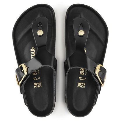 1021467 Gizeh Big Buckle Leather High Shine Black