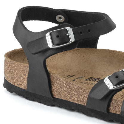 1021506 Birki Kumba Black Oiled Leather