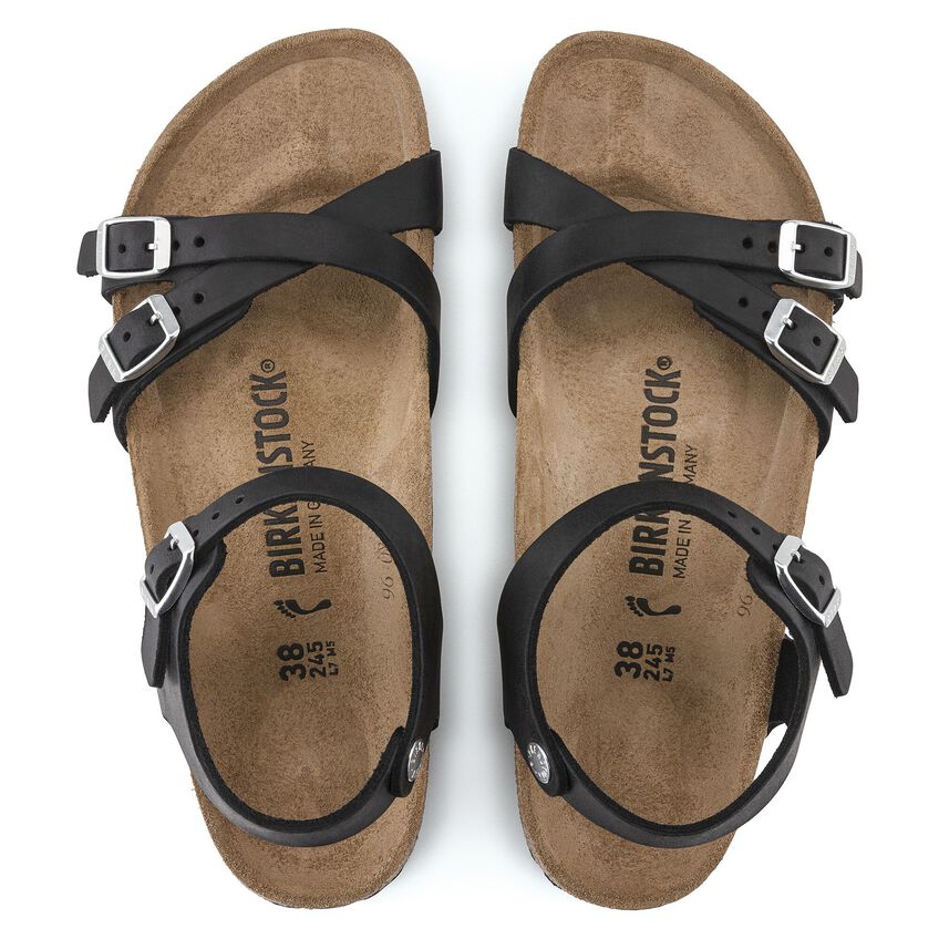1021506 Birki Kumba Black Oiled Leather