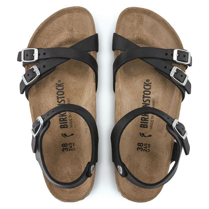 1021506 Birki Kumba Black Oiled Leather
