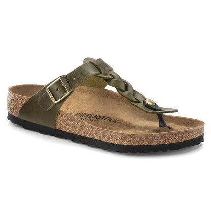 1023969 Birki Gizeh Oiled Leather Braided