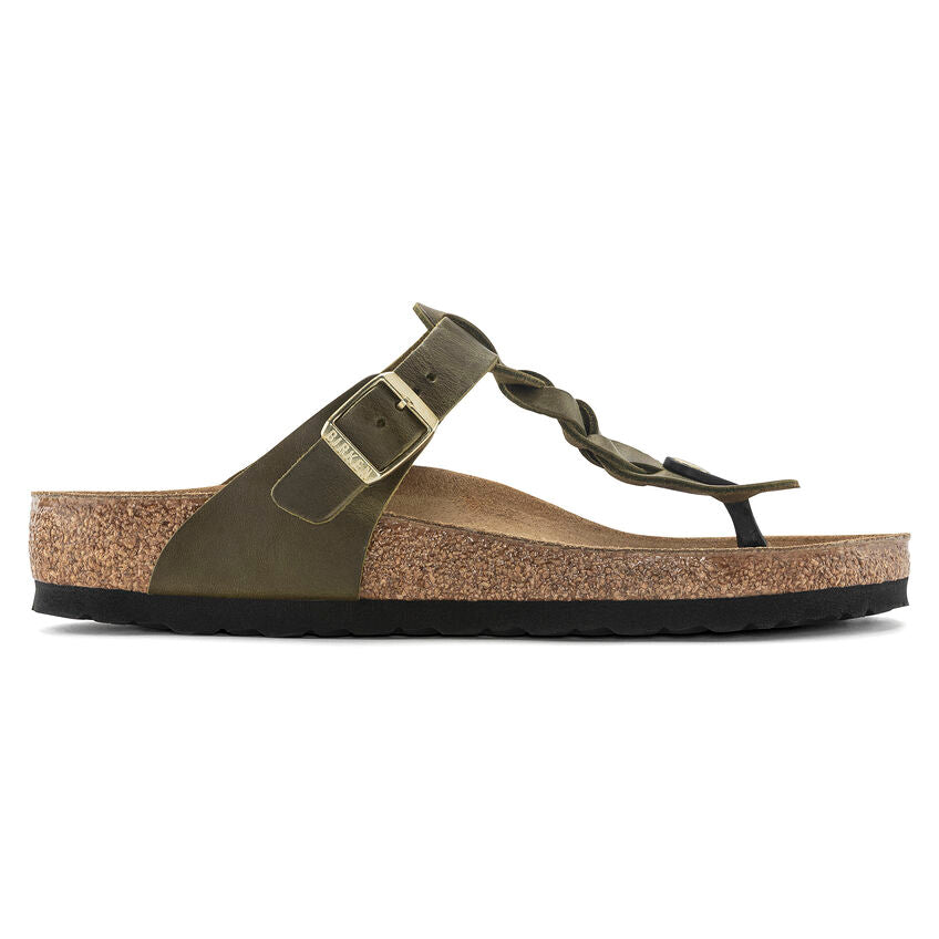 1023969 Birki Gizeh Oiled Leather Braided