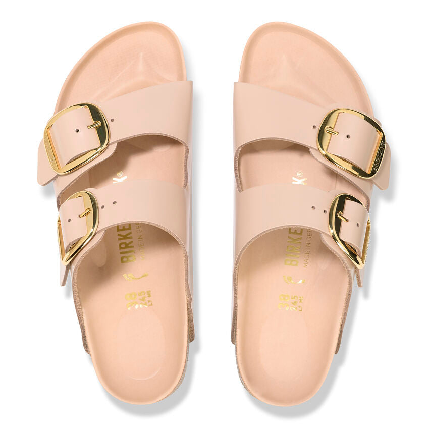 1026553 Birki Arizona Big Buckle High Shine New Beige
