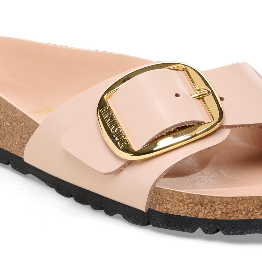 1026496 Birki Madrid Big Buckle High Shine New Beige