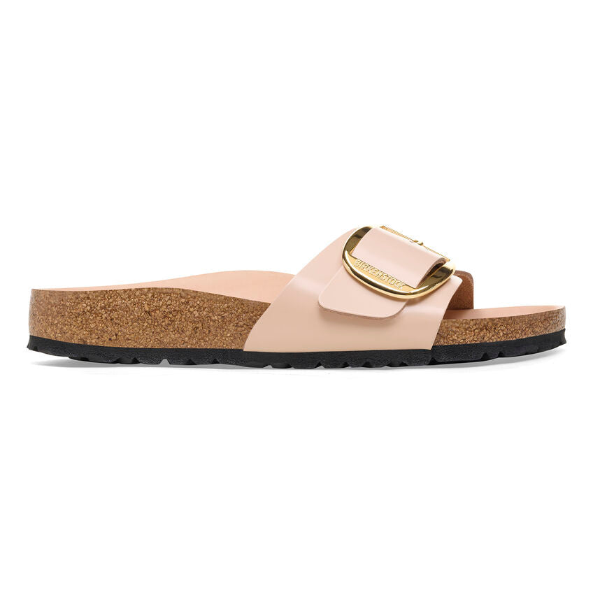 1026496 Birki Madrid Big Buckle High Shine New Beige