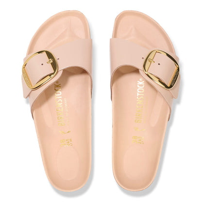 1026496 Birki Madrid Big Buckle High Shine New Beige