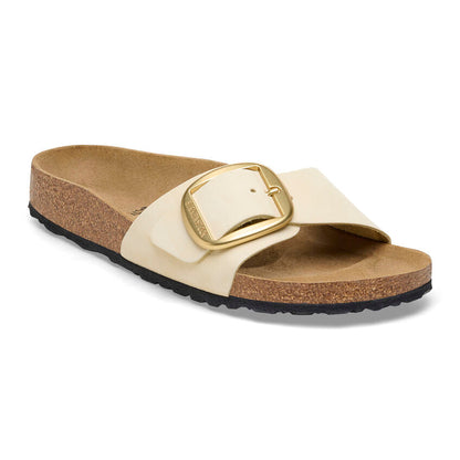 1026604 Birki Madrid Big Buckle Nubuck Leather Ecru