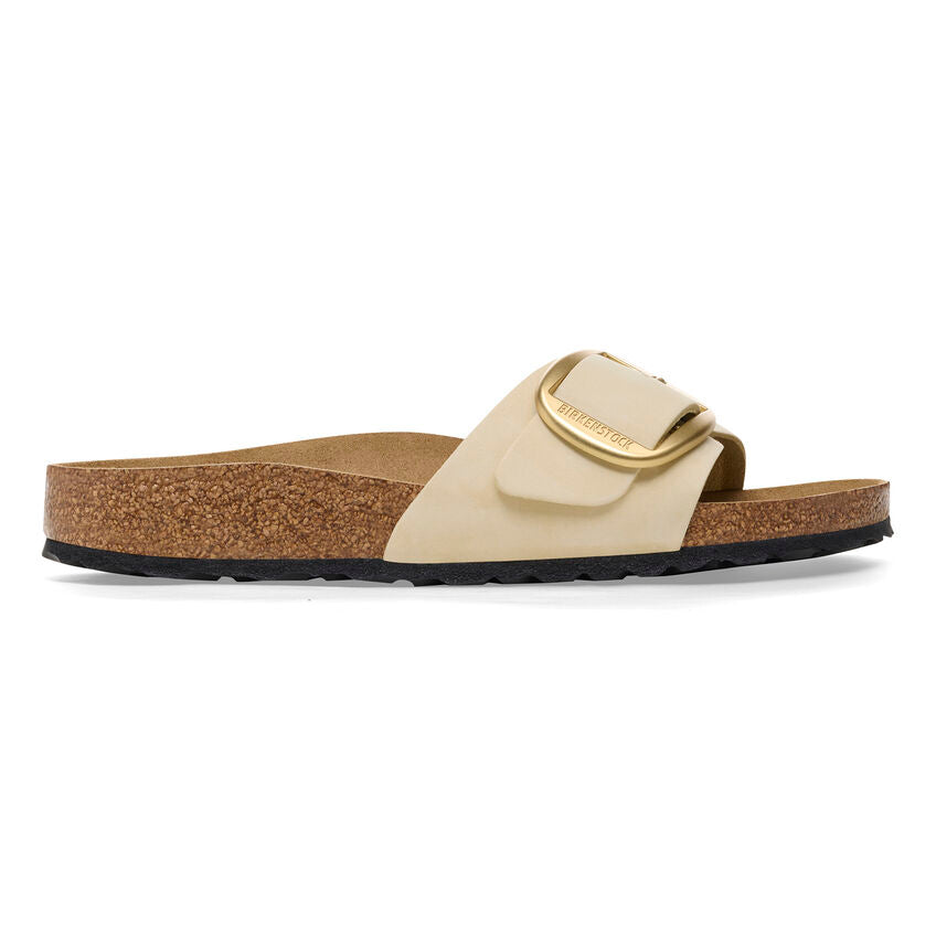 1026604 Birki Madrid Big Buckle Nubuck Leather Ecru