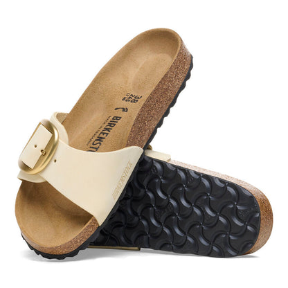 1026604 Birki Madrid Big Buckle Nubuck Leather Ecru