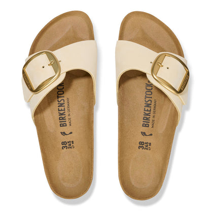 1026604 Birki Madrid Big Buckle Nubuck Leather Ecru