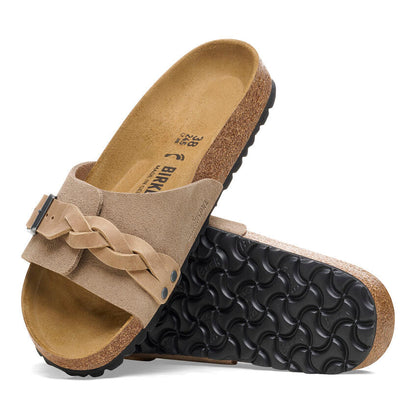 1026730 Birki Oita Braided Suede Leather Taupe