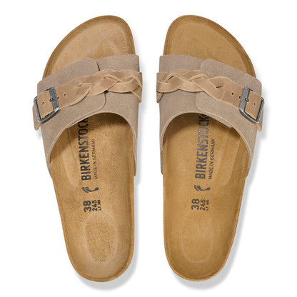 1026730 Birki Oita Braided Suede Leather Taupe
