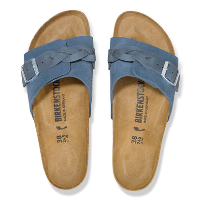 1026629 Birki Oita Braided Blue Suede Leather