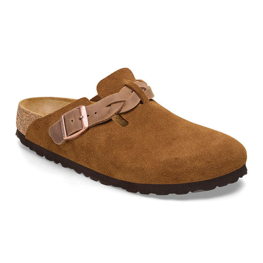 1026713 Birki Boston Braided Suede Leather Mink