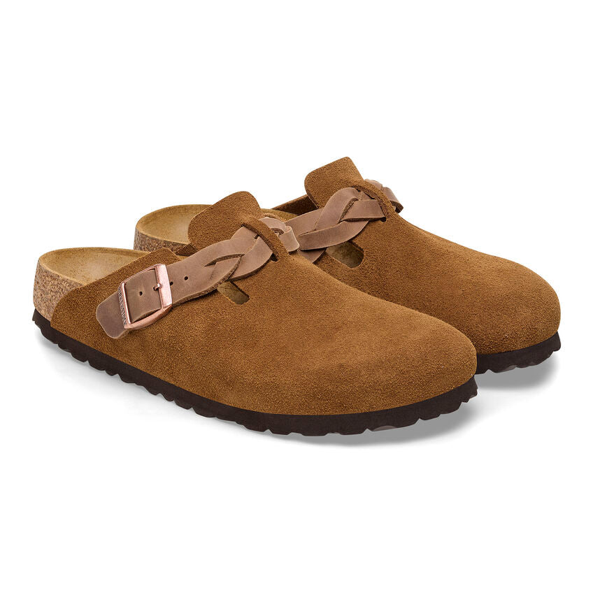 1026713 Birki Boston Braided Suede Leather Mink