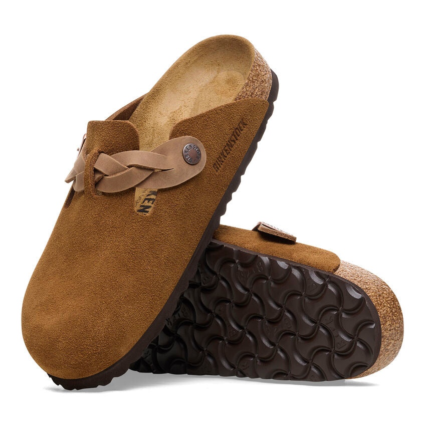 1026713 Birki Boston Braided Suede Leather Mink