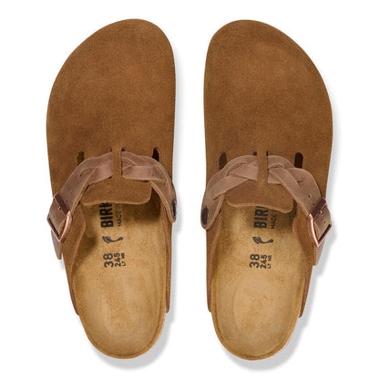 1026713 Birki Boston Braided Suede Leather Mink