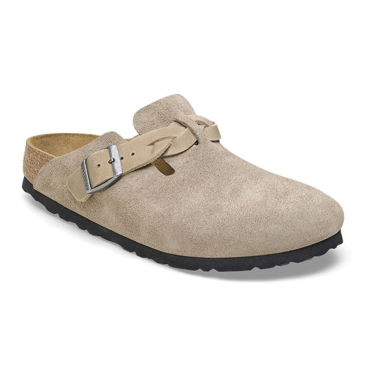 1026694 Birki Boston Braided Taupe Suede