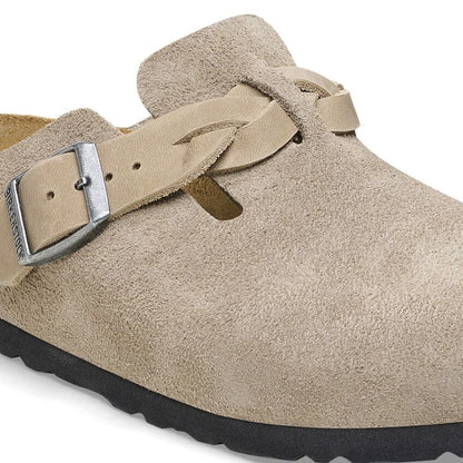 1026694 Birki Boston Braided Taupe Suede
