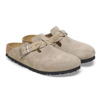1026694 Birki Boston Braided Taupe Suede