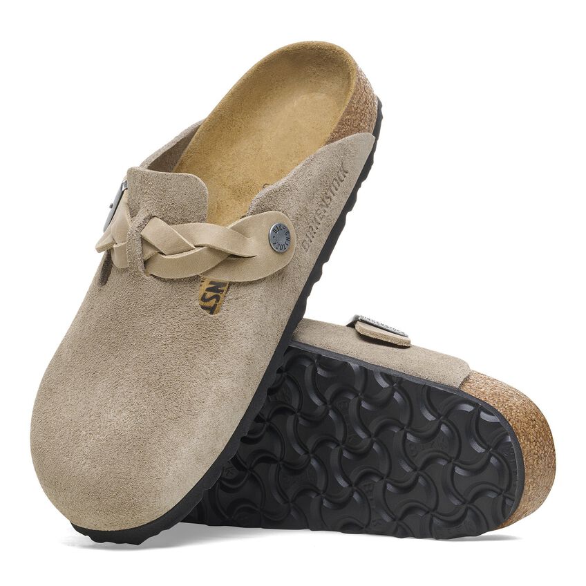 1026694 Birki Boston Braided Taupe Suede