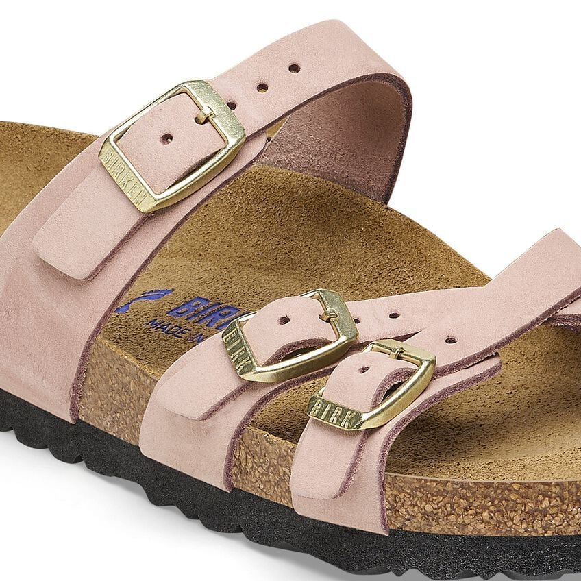1027655 Birki Franca Nubuck Leather Soft Footbed Soft Pink