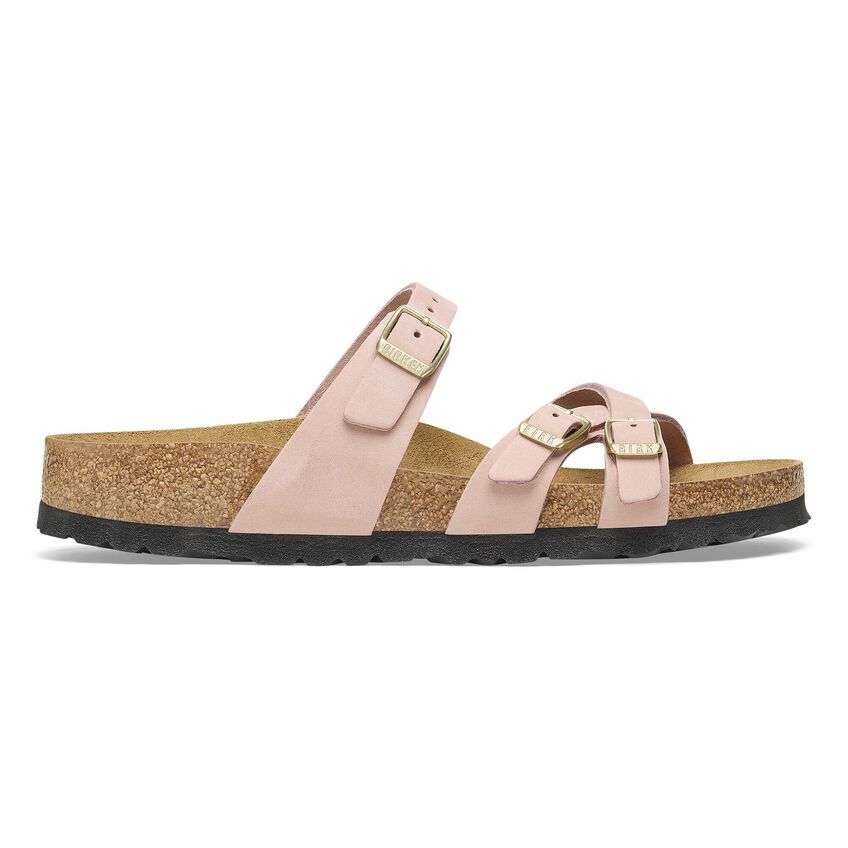 1027655 Birki Franca Nubuck Leather Soft Footbed Soft Pink