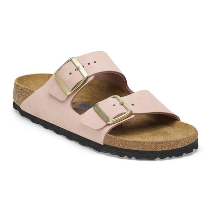 1027651 Birki Arizona Nubuck Leather Soft Pink Soft Footbed