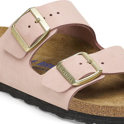 1027651 Birki Arizona Nubuck Leather Soft Pink Soft Footbed