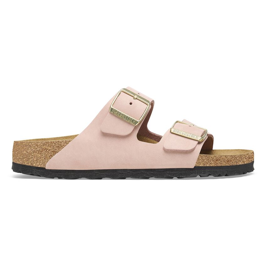1027651 Birki Arizona Nubuck Leather Soft Pink Soft Footbed